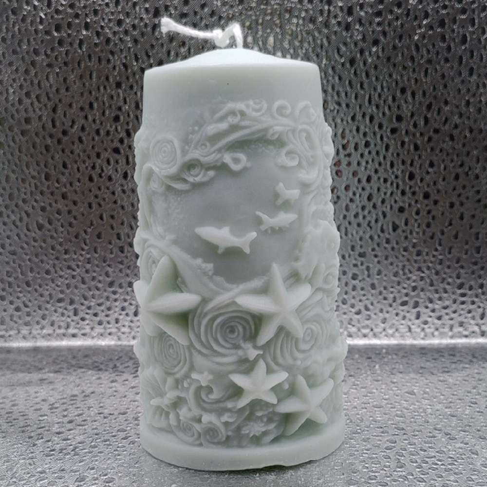 BaRich Candle For Life 💕 Ocean-Inspired White Candle